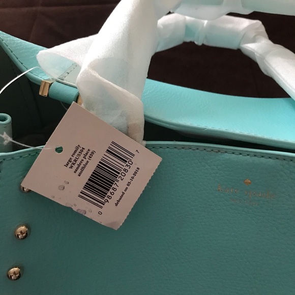 New Kate Spade Atoll Blue purse - Picture 2 of 7